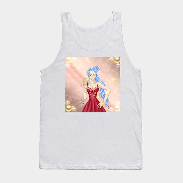 Vivi Sparkle Pearls Tank Top by AudreyWagnerArt